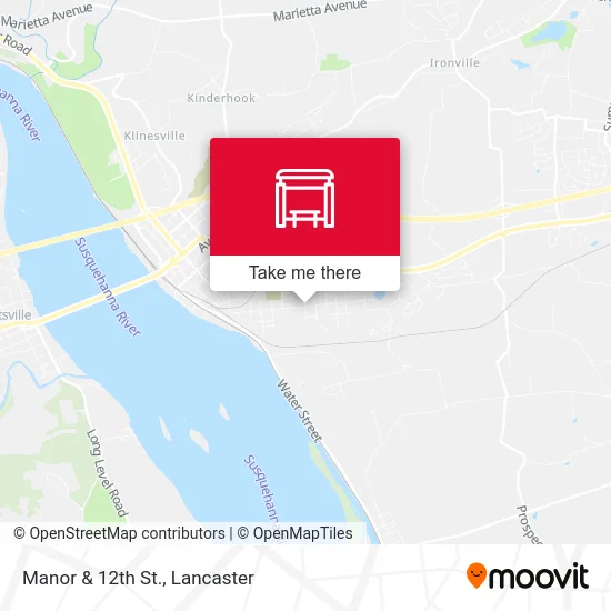 Manor & 12th St. map