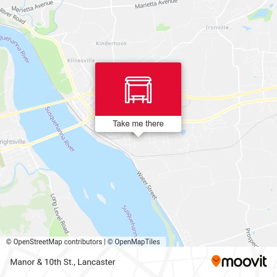 Manor & 10th St. map