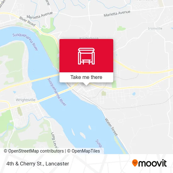 4th & Cherry St. map