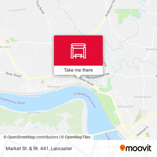 Market St. & Rt. 441 map