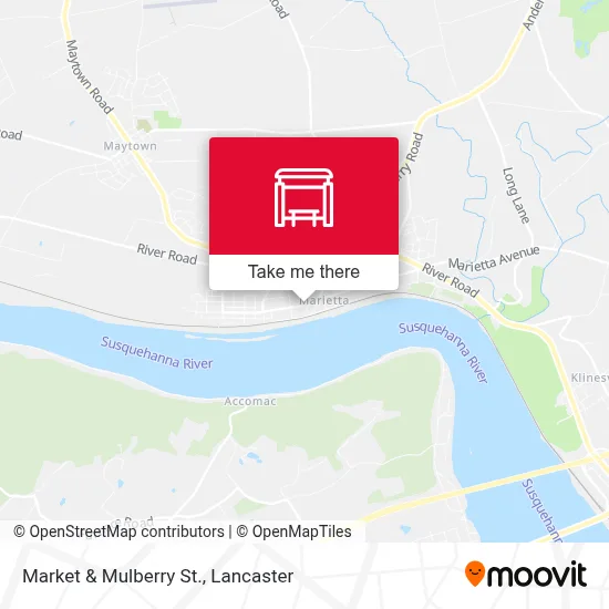 Market & Mulberry St. map