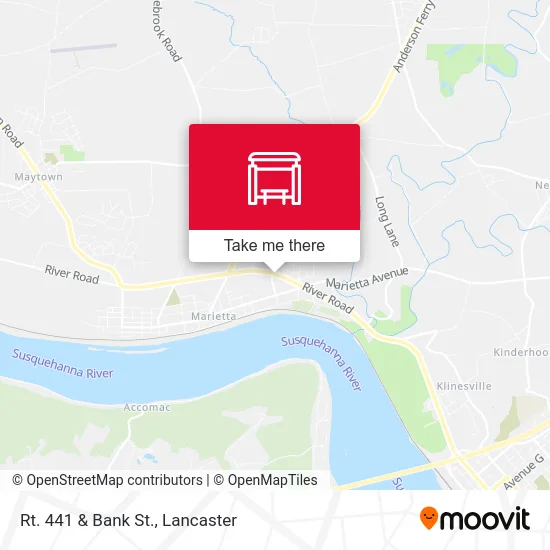 Rt. 441 & Bank St. map