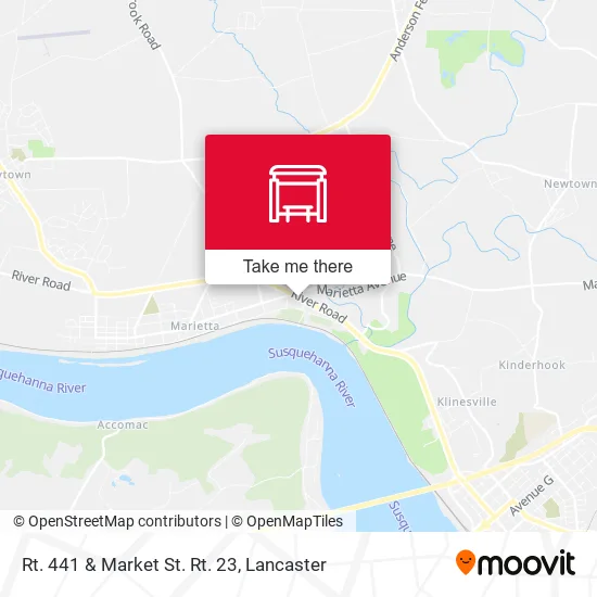 Mapa de Rt. 441 & Market St. Rt. 23