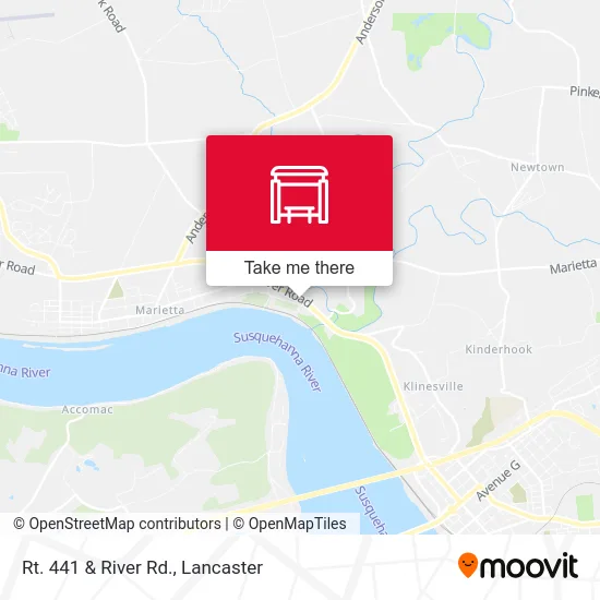 Rt. 441 & River Rd. map