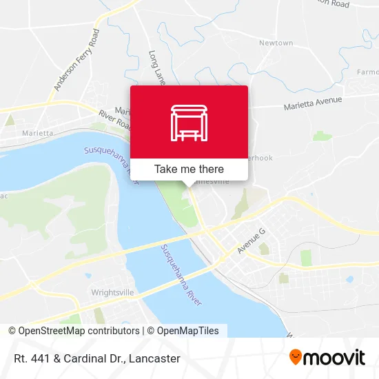 Rt. 441 & Cardinal Dr. map