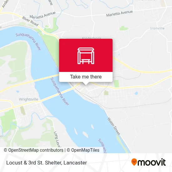 Locust & 3rd St. Shelter map