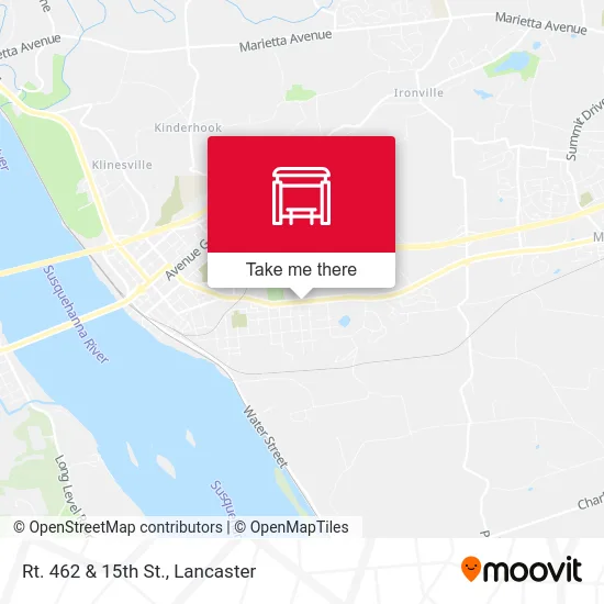 Rt. 462 & 15th St. map