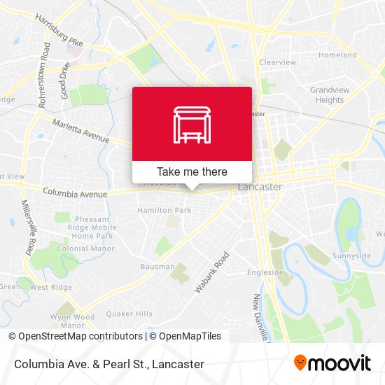Mapa de Columbia Ave. & Pearl St.