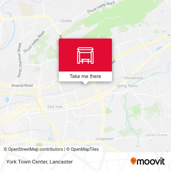 York Town Center map