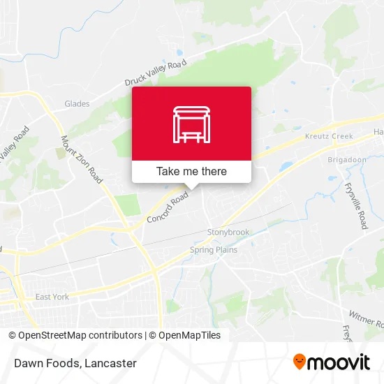 Dawn Foods map