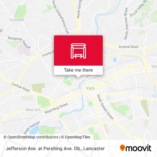 Mapa de Jefferson Ave. at Pershing Ave. Ob.