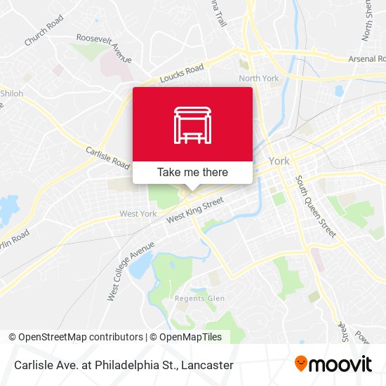 Mapa de Carlisle Ave. at Philadelphia St.