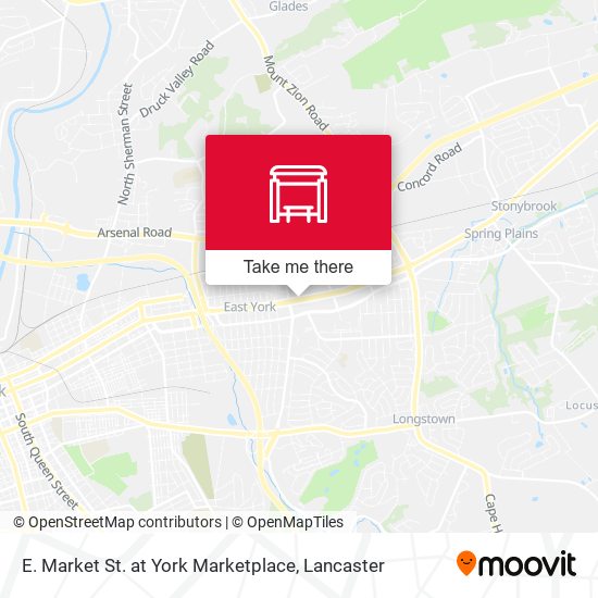 E. Market St. at York Marketplace map
