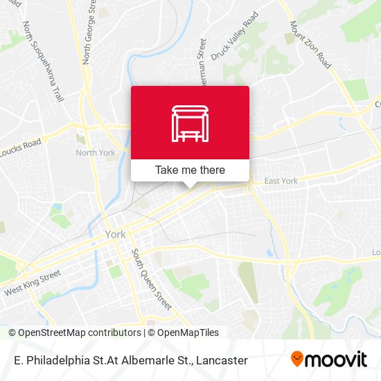 E. Philadelphia St.At Albemarle St. map