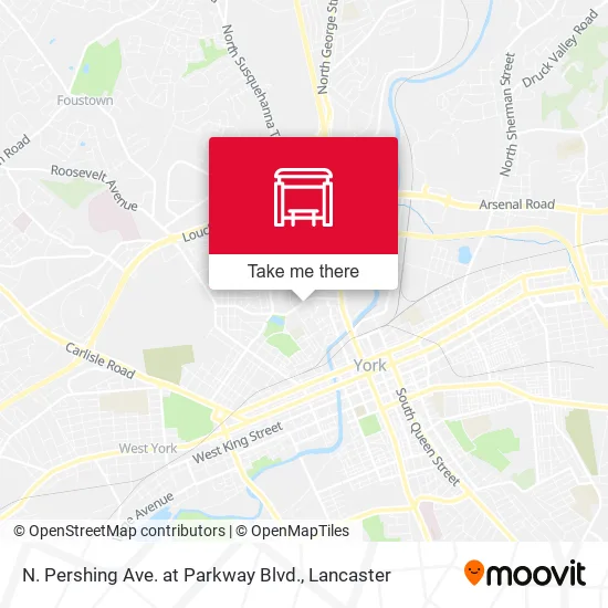N. Pershing Ave. at Parkway Blvd. map