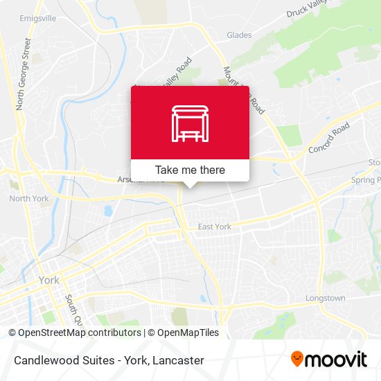 Candlewood Suites - York map