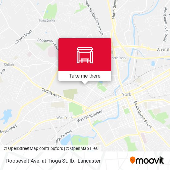 Mapa de Roosevelt Ave. at Tioga St. Ib.