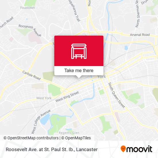 Mapa de Roosevelt Ave. at St. Paul St. Ib.