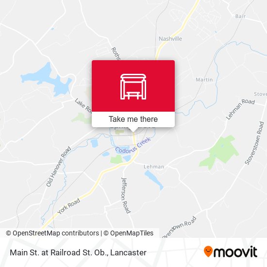 Main St. at Railroad St. Ob. map