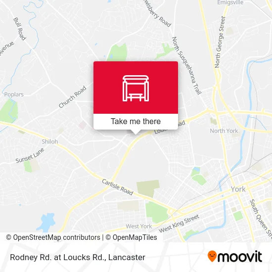 Rodney Rd. at Loucks Rd. map