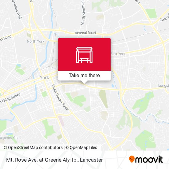 Mt. Rose Ave. at Greene Aly. Ib. map
