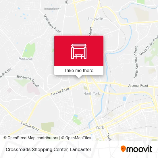 Crossroads Shopping Center map