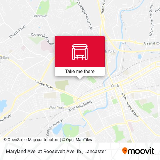 Maryland Ave. at Roosevelt Ave. Ib. map
