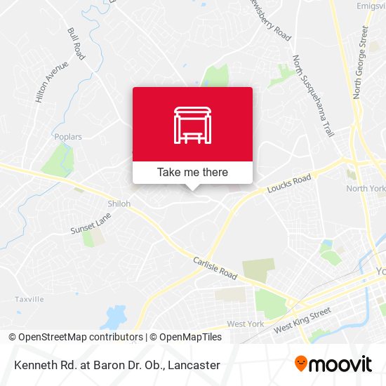Mapa de Kenneth Rd. at Baron Dr. Ob.