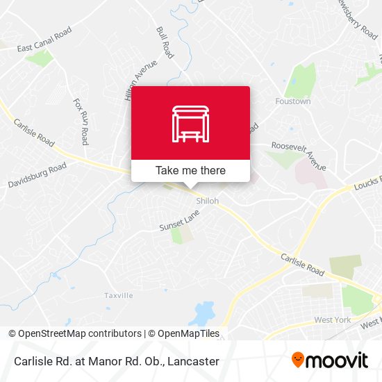 Mapa de Carlisle Rd. at Manor Rd. Ob.
