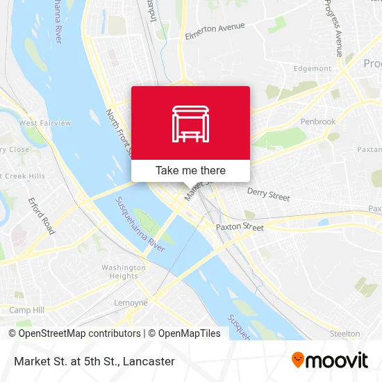 Market St. at 5th St. map