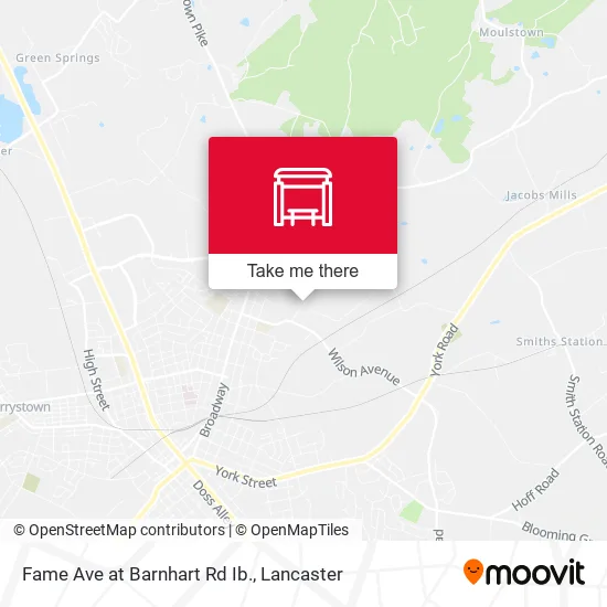 Fame Ave at Barnhart Rd Ib. map