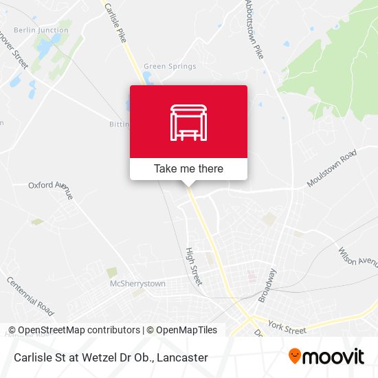 Mapa de Carlisle St at Wetzel Dr Ob.