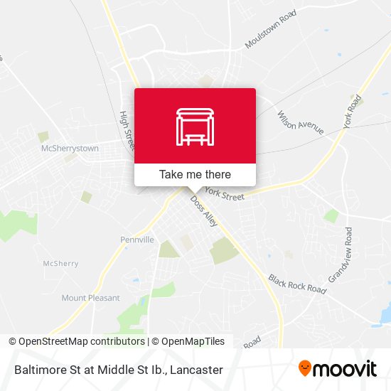 Baltimore St at Middle St Ib. map