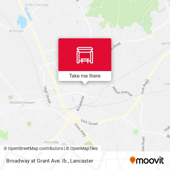 Broadway at Grant Ave. Ib. map