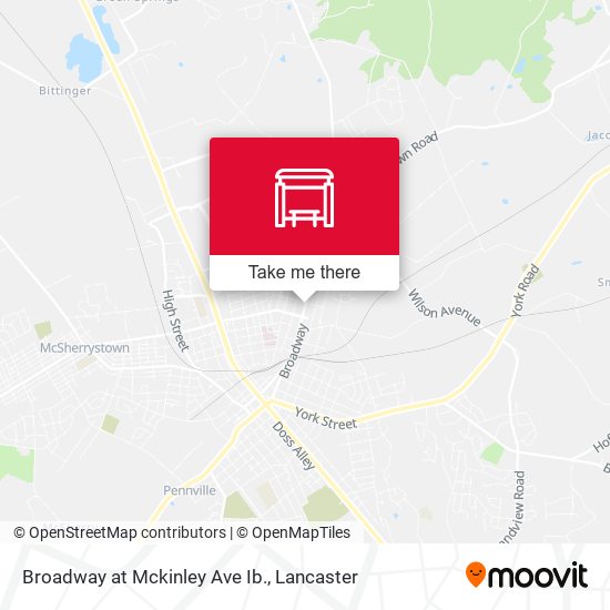 Broadway at Mckinley Ave Ib. map
