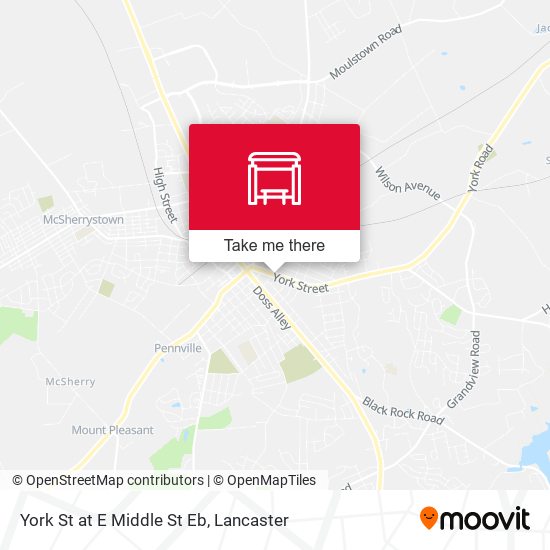 Mapa de York St at E Middle St  Eb