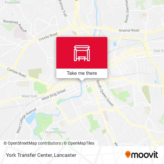 Mapa de York Transfer Center