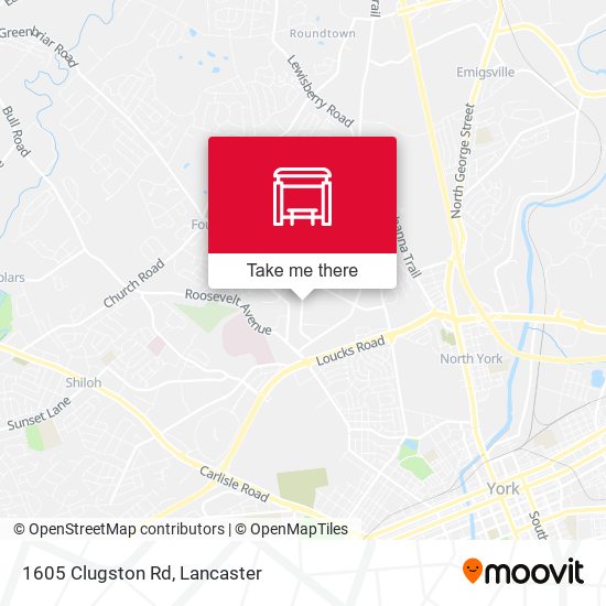 Mapa de 1605 Clugston Rd