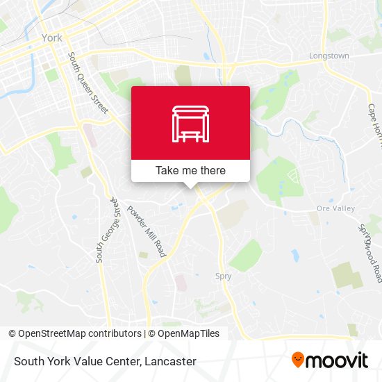 South York Value Center map