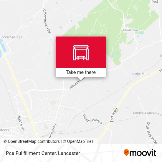 Pca Fullfillment Center map