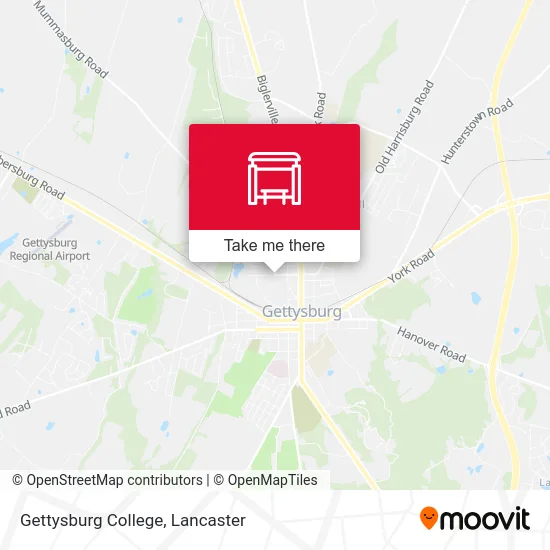 Gettysburg College map