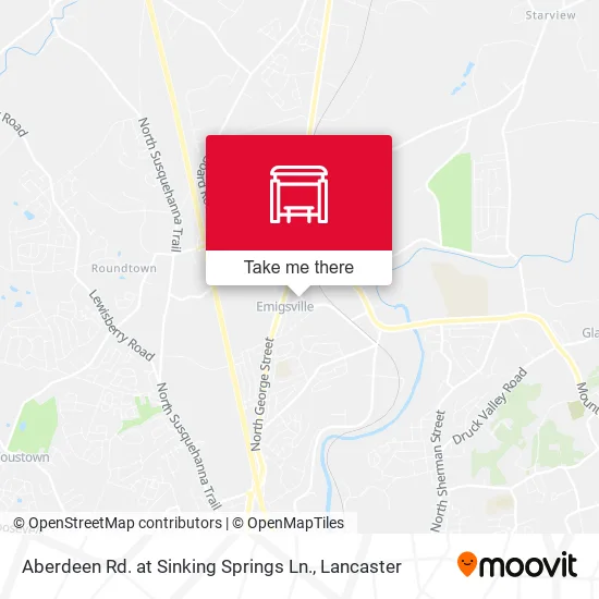 Mapa de Aberdeen Rd. at Sinking Springs Ln.