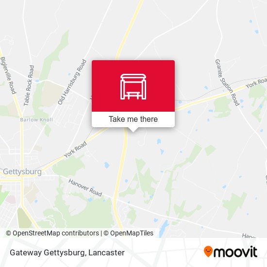 Gateway Gettysburg map