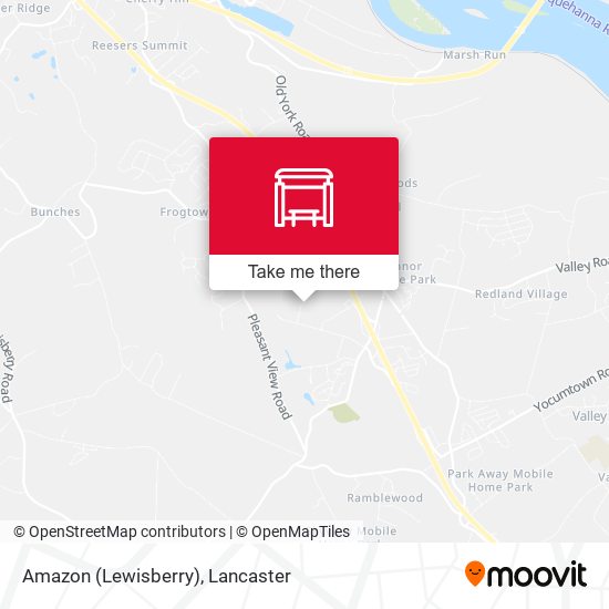 Amazon (Lewisberry) map