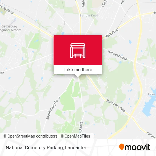 National Cemetery Parking map