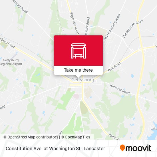 Constitution Ave. at Washington St. map