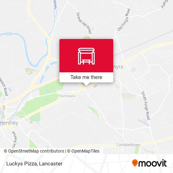 Luckys Pizza map
