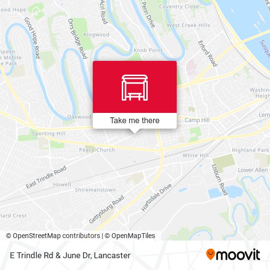 Mapa de E Trindle Rd & June Dr