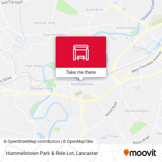 Hummelstown Park & Ride Lot map