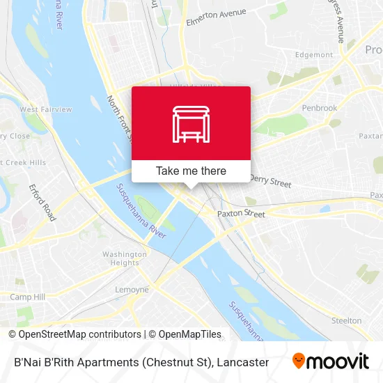 Mapa de B'Nai B'Rith Apartments (Chestnut St)